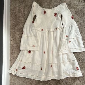 Free people off the shoulder bell sleeve dress